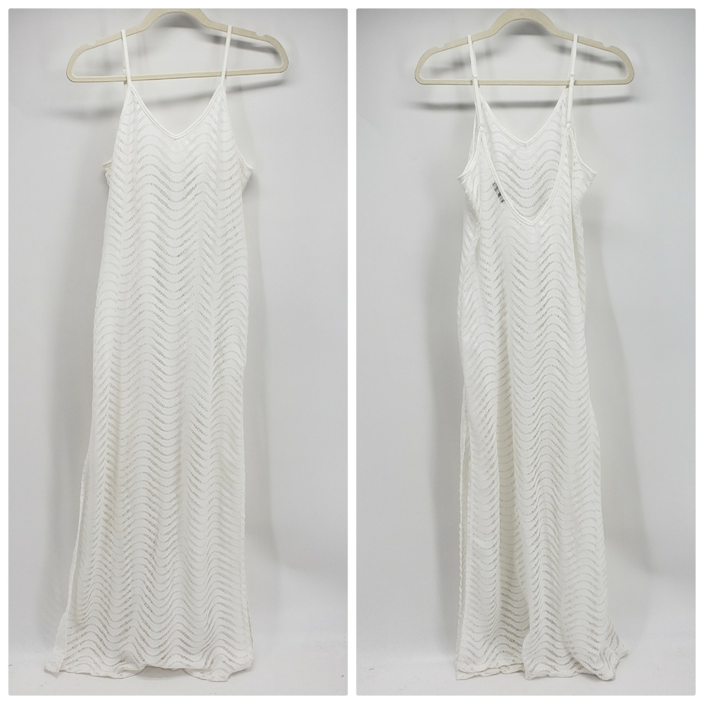 Blue Island | Net Cover Up Dress | White